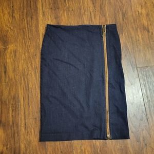 Lauren Ralph Lauren Zip Up  Jean Pecil skirt Size 6